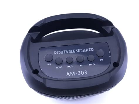 Колонка с LED- подсветкой музыкальная портативная Bluetooth AM-303 ...