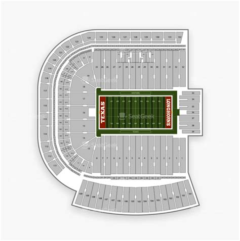 Darrell K Royal Stadium Seating Chart Elcho Table