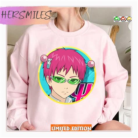 Round Design The Disastrous Life Of Saiki K T Shirt Hersmiles