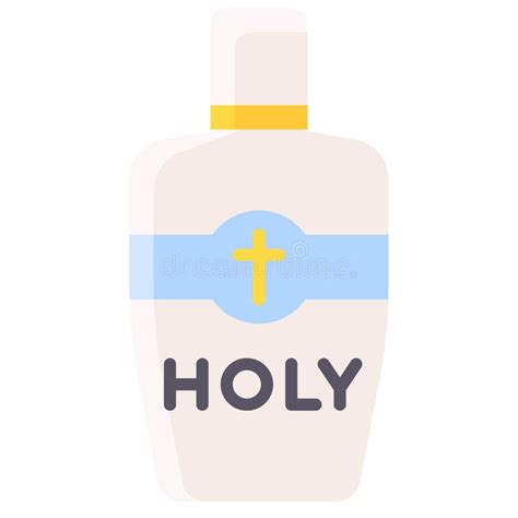 Holy Water Icon Holy Week Related Vector Illustration Stock Vector