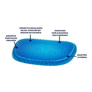 Egg Sit Assento Almofada Gel Silicone Ovo Ortop Dico Confortavel