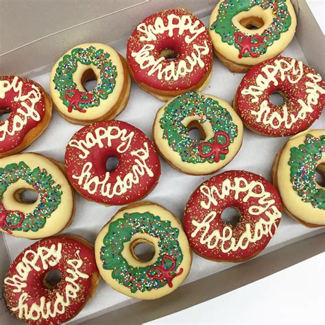 Wreath Christmas Donuts Christmas Donuts Christmas Food California