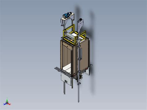 Asansor Cift Giris轿厢电梯结构step模型图纸免费下载 屿双网