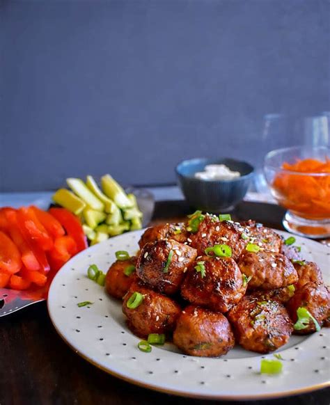 Mini Vietnamese Banh Mi Meatballs - #vietnamesemeatballs