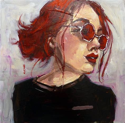 Andreas Zeug Woman With Red Sunglasses Catawiki