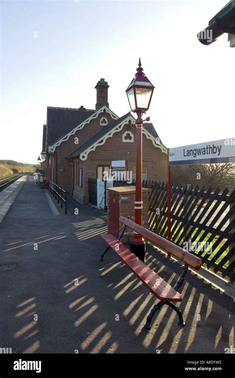 Langwathby Railway Station Penrith Cumbria Stock Photo Alamy