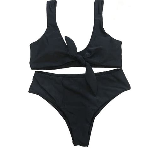 Maillot De Bain Pcs Set Bikini Sum Ral Couleur Solide Push Up Classic