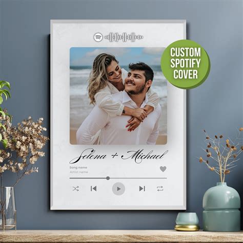 Spotify Personalized Album Cover Poster Scannable Code Printable File