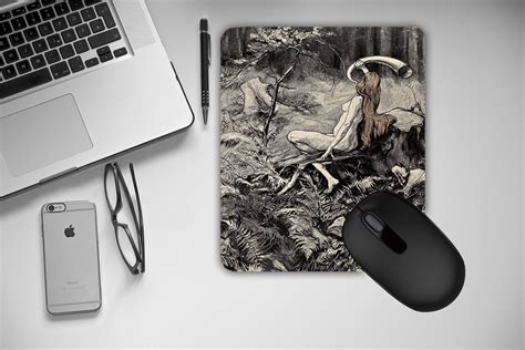 Nude Woman Mouse Pad Art Nouveau Mouse Pad Jugend Magazine Cover Vintage Art Nouveau Woman Mouse