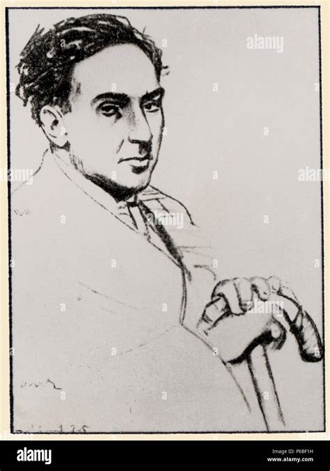 Antonio Machado Ruiz 1875 1939 Poeta Español Dibujo Fotografía De