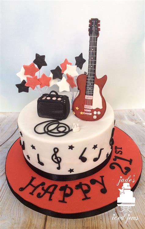 Guitar Cake Music Cake 21st Birthday Cake Guitar Birthday Cakes