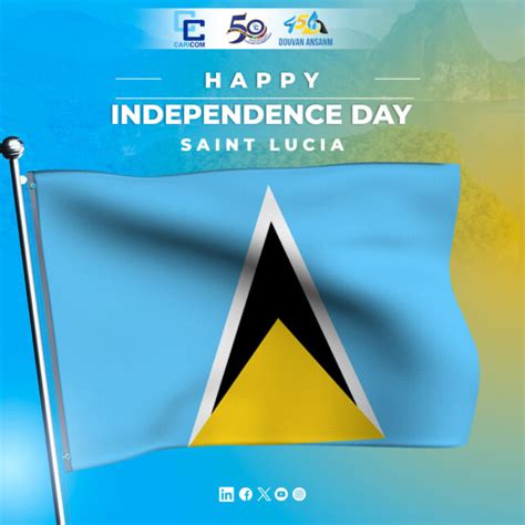 Caricom Sg Congratulates St Lucia On 45th Independence Anniversary Dominica News Online