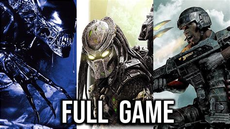 Aliens Vs Predator Full Game Walkthrough All Missions Marine