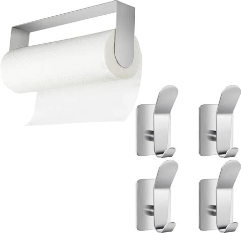 Amazon Yigii Adhesive Paper Towel Holder Under Cabinet Pack