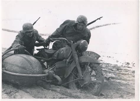 Foto Nskk Kradmelder Bmw Krad Wehrmachtsgespann Ii Wk Akpool De