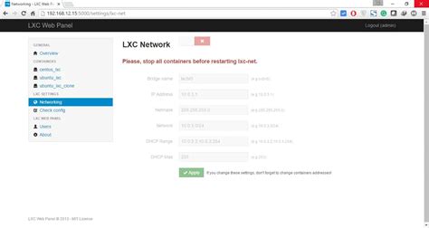 Manage LXC Container with LXC Web Panel – A Web Based Interface – nocsma