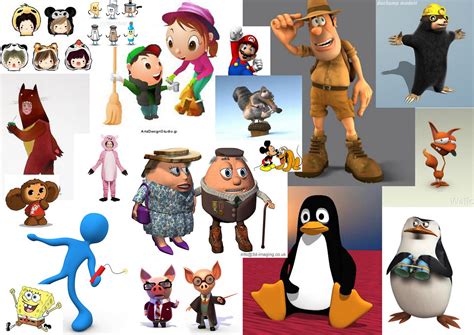 3d Character Animation 2011 Initial Character Ideasmood Board