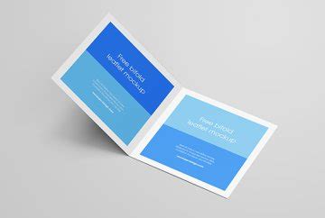 Free Square Trifold Leaflet Mockup Mockups Design