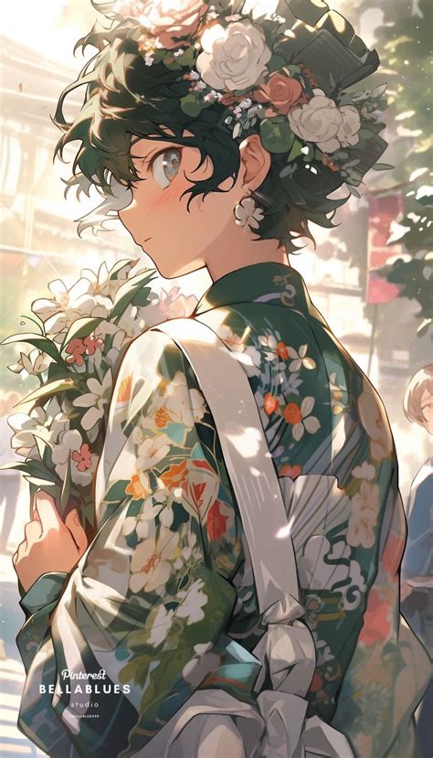 Cute Kimono Boy Izukus Animeinspiredattire Anime Characters