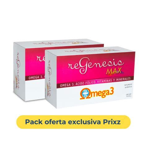 Oferta Pack de 2 Regenesis Max Con 60 Cápsulas en Prixz