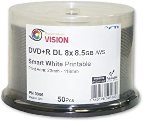 Amazon Gb Blank Dvd R Dl Dvd R Falcon Vision Smart P White