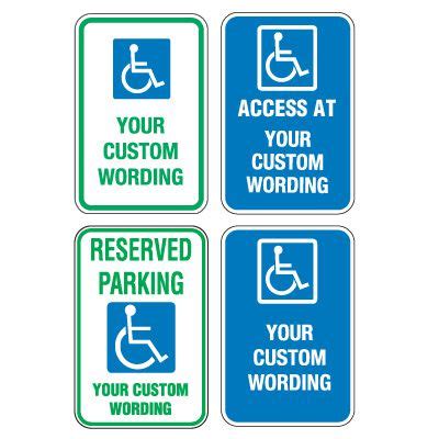 Custom Aluminum ADA Parking Signs | Seton