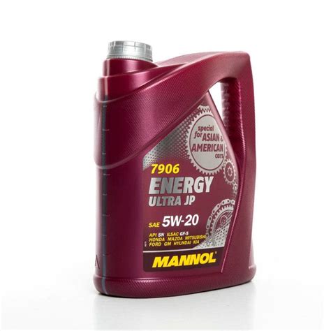 Mannol Energy 7906 Ultra Jp 5w 20 Engine Oil Ford Gm Dexos 1 Ecoboost Stopstart 5l Cmg Oils