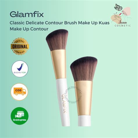 Jual Glamfix Classic Delicate Contour Brush Make Up Kuas Make Up