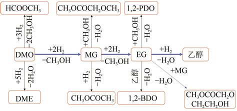 草酸二甲酯加氢制乙醇酸甲酯反应网络分析及其多相加氢催化剂研究进展
