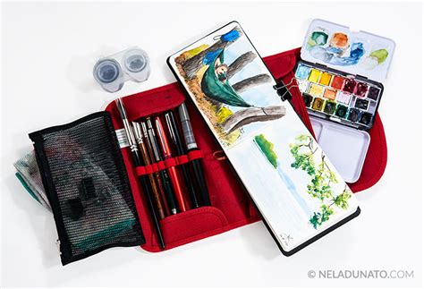 5 types of portable sketching kits I use: watercolor, minimal, travel ...