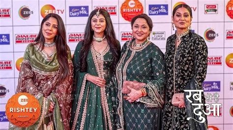 Yesha Rughani And Rab Se Hai Dua Cast At Zee Rishtey Awards Youtube