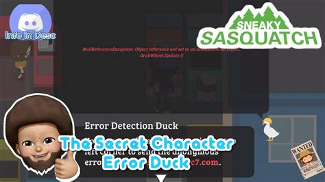 Sneaky Sasquatch The Secret Character The Error Duck YouTube