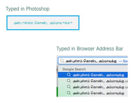 Tamil Fonts In Photoshop And Illustrator Adobe Community