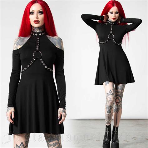 Helter Long Sleeve Dress Killstar Women S