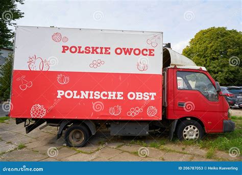 Truck From Polish Forwarder Omega Pilzno Drives On German Motorway A2 ...