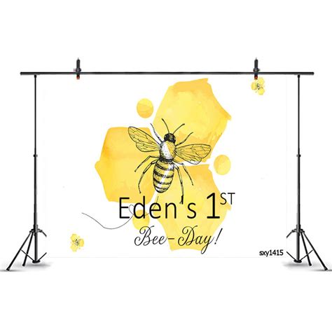 1st Bee Day Backdropbee Theme Children Newborn Birthday Party Etsy