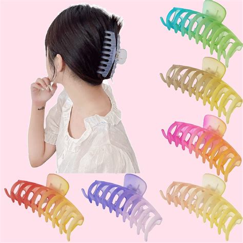 Jual Jepit Rambut Salon Korea 11cm JUMBO Jedai Tabung Transparan