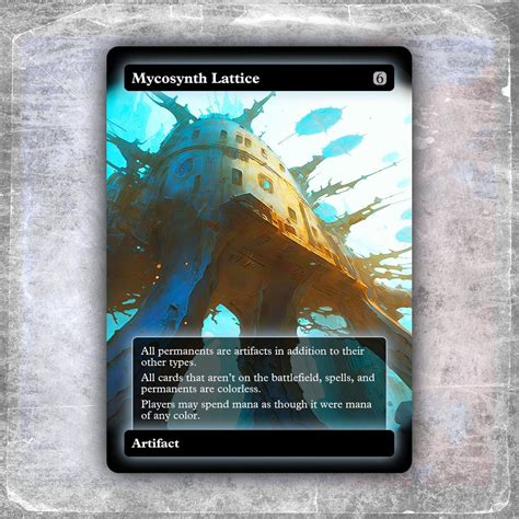 Mycosynth Lattice 1 Alternative Custom Art No Foil Hyperion Edh MTG