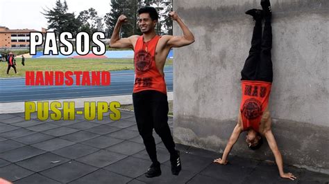 Como Hacer El HANDSTAND Push Ups O Flexiones A Pino ASISTIDO YouTube