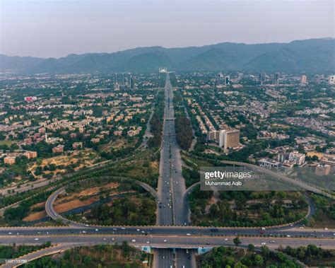 Aerial Photograph Of Islamabad City Capital Of Pakistan High Res Stock