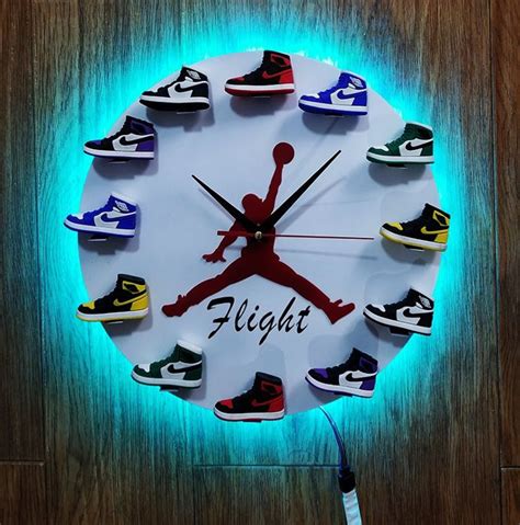 Horloge murale 3D modèle de chaussure 3D mobilier de bureau à domicile