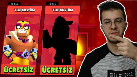 Katalogda Olmayan KostÜmlerİ Ücretsİz Aldim Brawl Stars Youtube