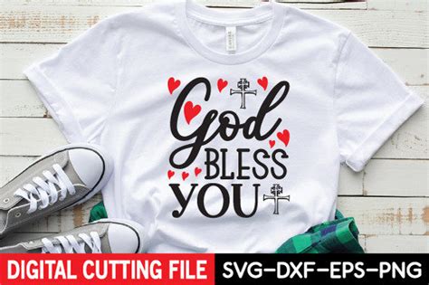 8 God Bless You Svg Designs And Graphics