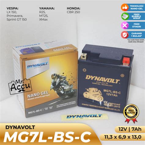 Jual Dynavolt Nano Gel Mg L Bs C Ah Vespa Modern Yamaha R Xmax