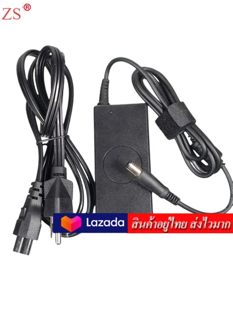 Zs Adapter Notebook อะแดปเตอร์ For Dell 19 5v สีดำ แถม สายไฟac Th