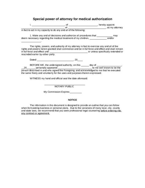 Poa Authorization Letter Template Business Format