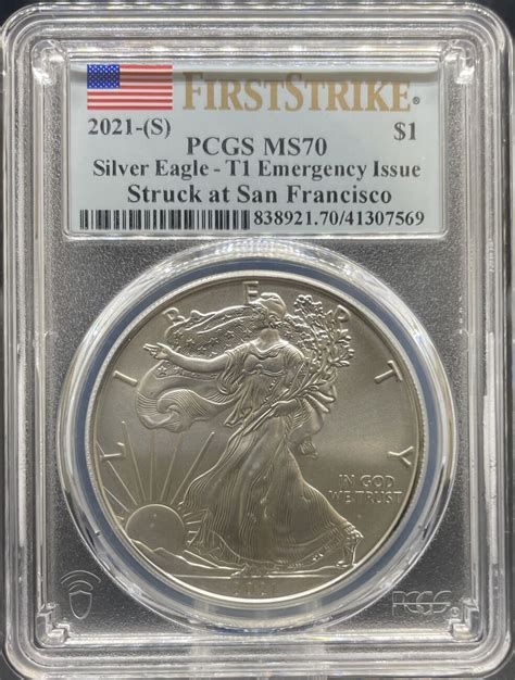 Us T Silver Eagle Emergency Issue First Strike S Silver Eagles