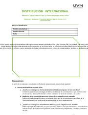 U5 Analisis de caso docx DISTRIBUCIÓN INTERNACIONAL MÉTODOS DE