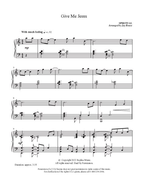 Give Me Jesus Sheet Music PDF (Ken Barker) - PraiseCharts