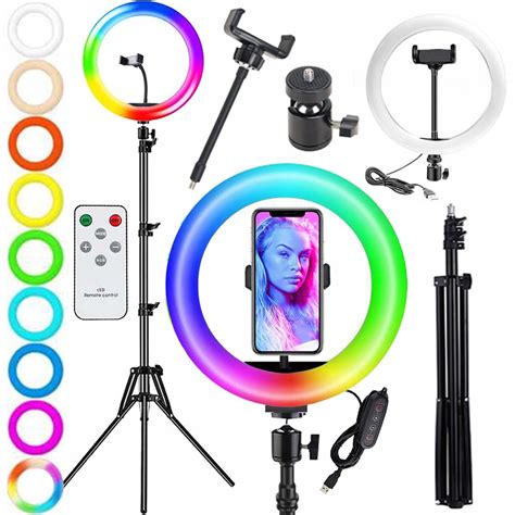 Lampa Pier Cieniowa Led Selfie Rgb Statyw Cm